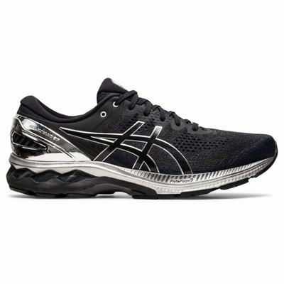 Asics Gel-Kayano 27 Platinum - Miesten Juoksukengät - Mustat/Hopea